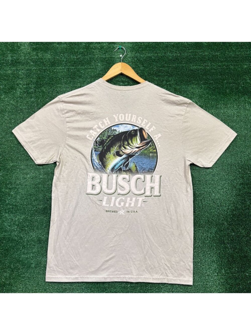 Catch Yourself a Busch Light Fishing T-Shirt Size Large